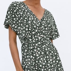 Zara floral print mini dress